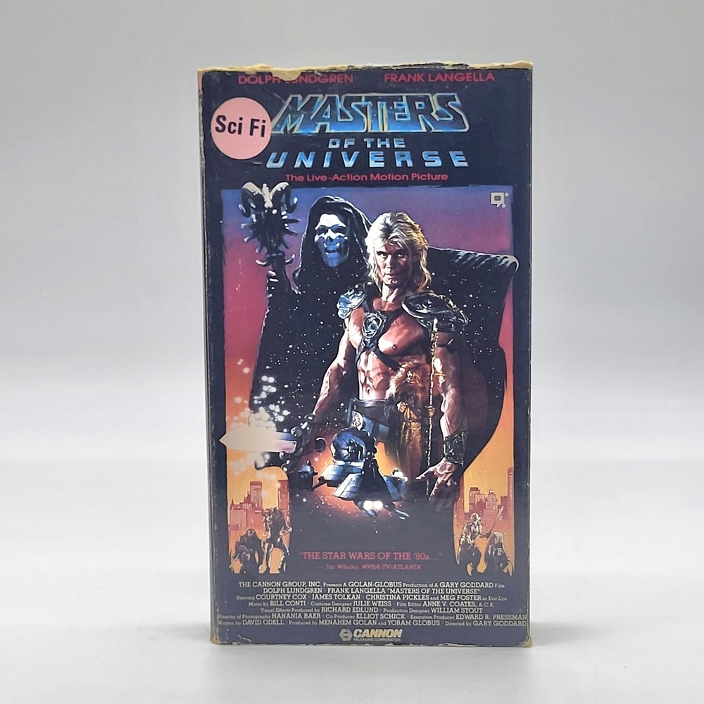 Vintage 1987 Masters Of The Universe VHS Tape Staring Dolph Lundgren